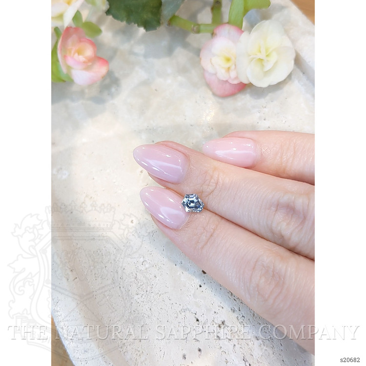 0.97 Ct. Bluish Grey Sapphire from Montana