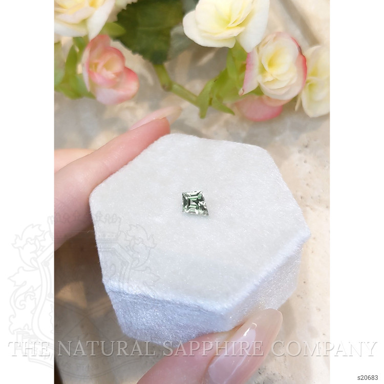 0.97 Ct. Green Sapphire from Montana