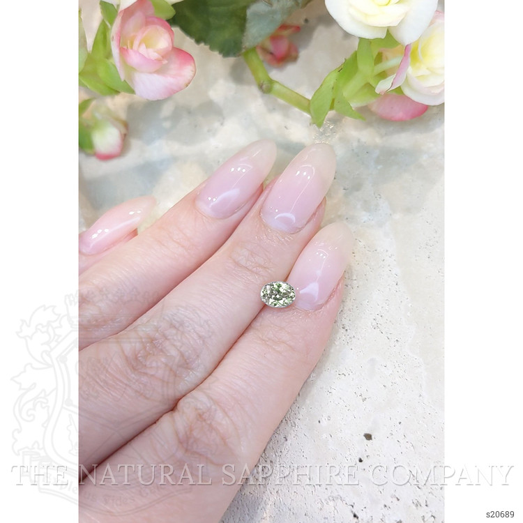 1.01 Ct. Green Sapphire from Montana