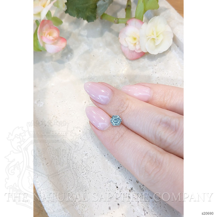 1.02 Ct. Greyish Blue Sapphire from Montana