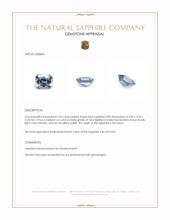 1.05 Ct. Blue Sapphire from Montana Appraisal