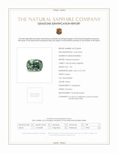 1.05 Ct. Green Sapphire from Montana Scan Report