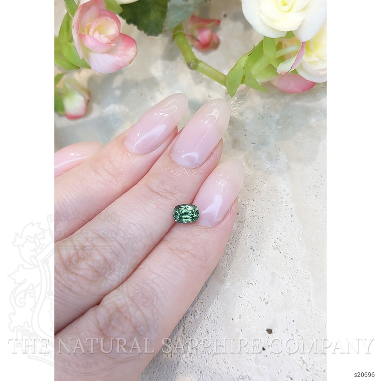 1.05 Ct. Green Sapphire from Montana
