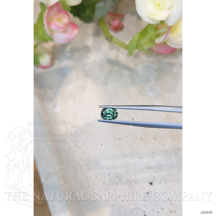 1.05 Ct. Green Sapphire from Montana