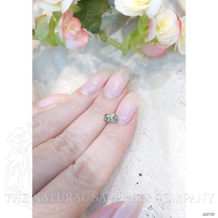 1.05 Ct. Green Sapphire from Montana