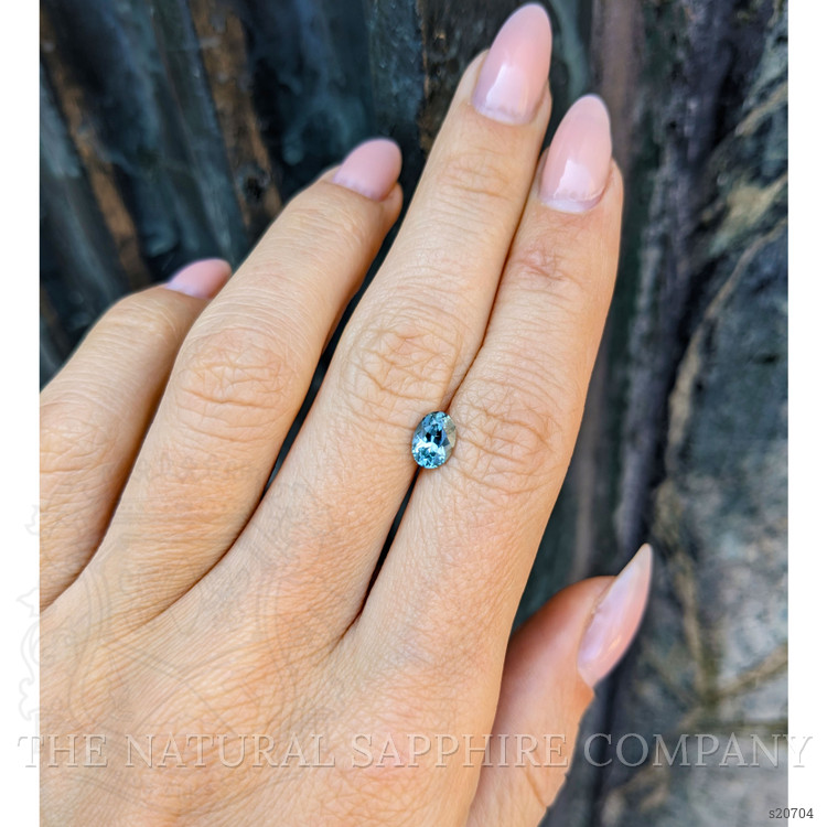 1.10 Ct. Bluish Green Sapphire from Montana
