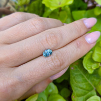 1.10 Ct. Bluish Green Sapphire from Montana Life Style