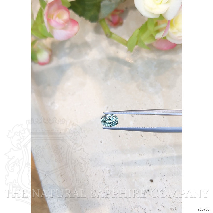 1.10 Ct. Greenish Blue Sapphire from Montana