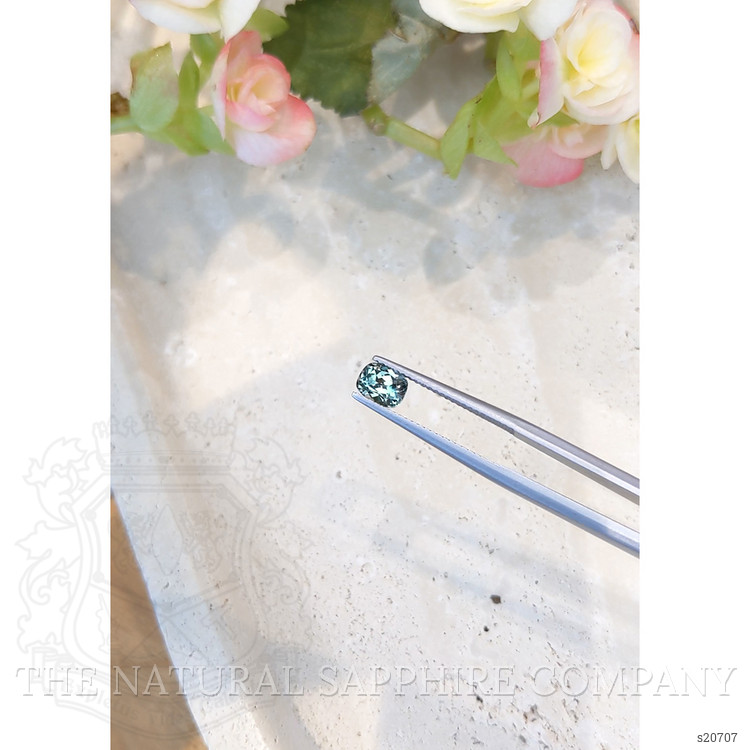 1.10 Ct. Bluish Green Sapphire from Montana