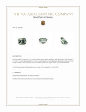 1.10 Ct. Green Sapphire from Montana Appraisal