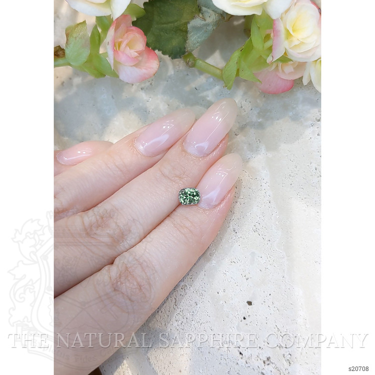 1.10 Ct. Green Sapphire from Montana