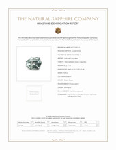 1.15 Ct. Bluish Green Sapphire from Montana Scan Report