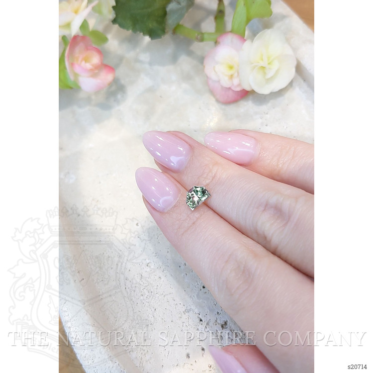 1.15 Ct. Yellowish Green Sapphire from Montana