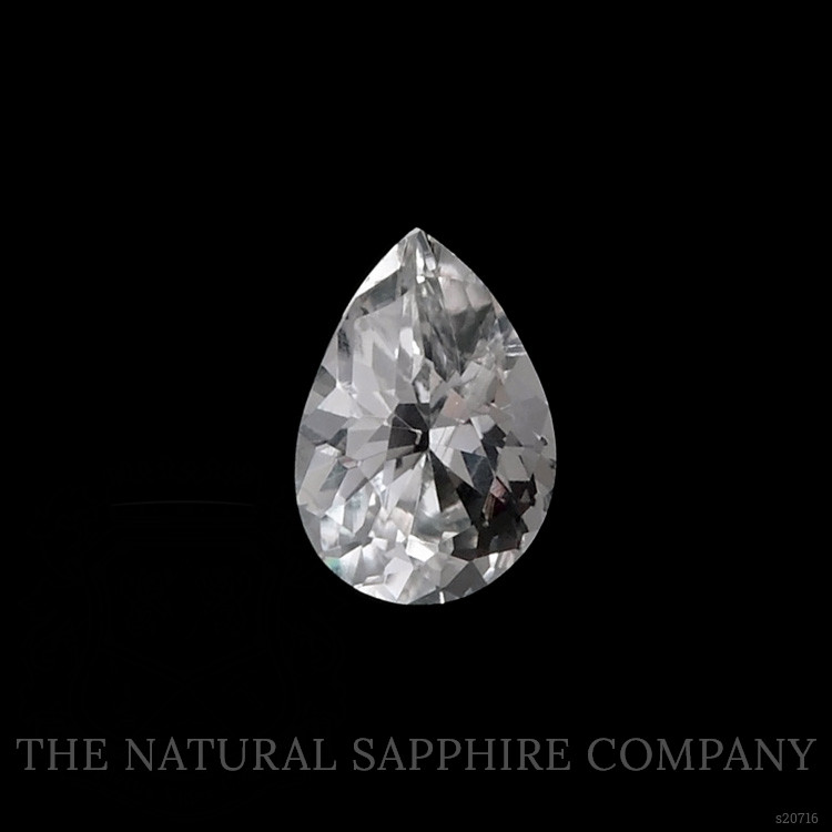 0.76 Ct. White Sapphire from Montana