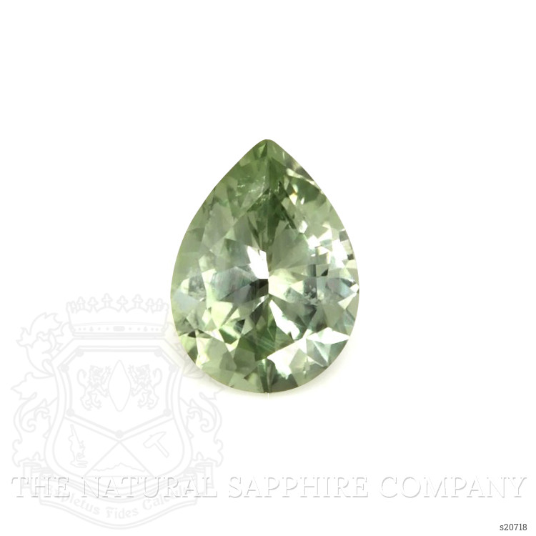 0.90 Ct. Green Sapphire from Montana