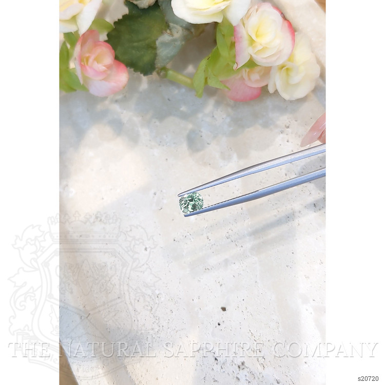 1.00 Ct. Green Sapphire from Montana