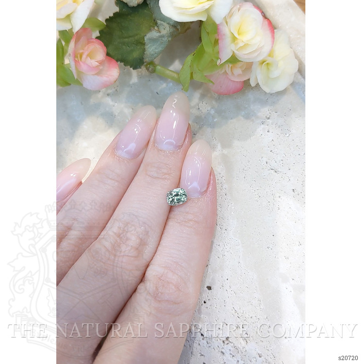 1.00 Ct. Green Sapphire from Montana