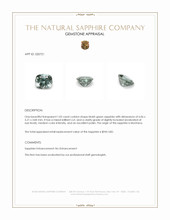 1.05 Ct. Bluish Green Sapphire from Montana Appraisal