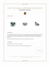 1.05 Ct. Bluish Green Sapphire from Montana Appraisal