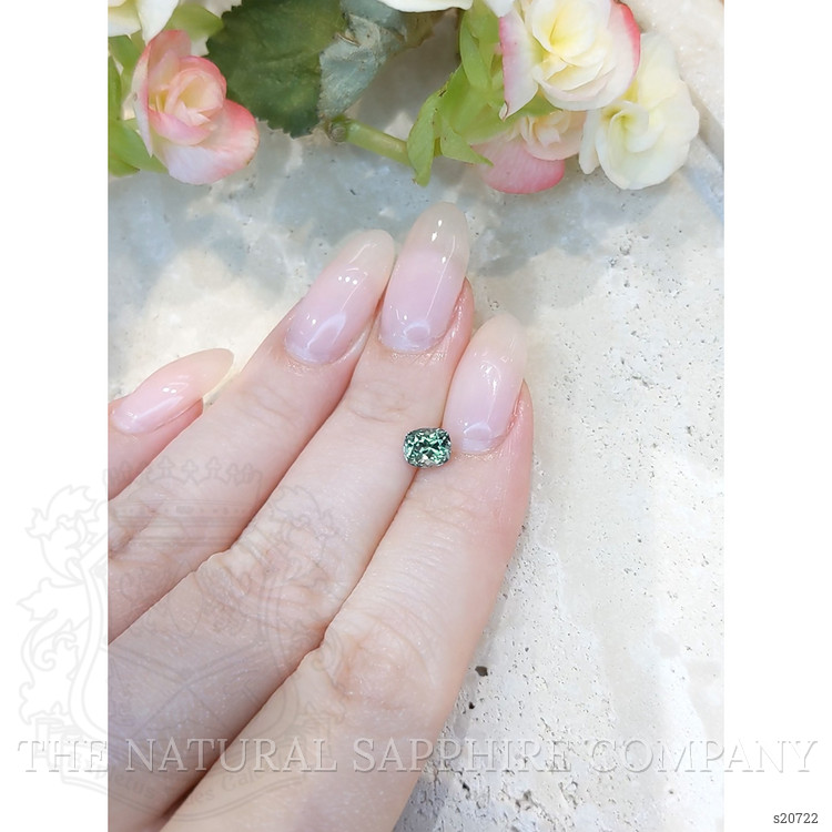 1.05 Ct. Green Sapphire from Montana