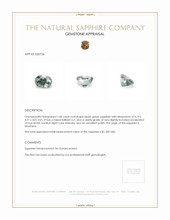 1.00 Ct. Bluish Green Sapphire from Montana Appraisal