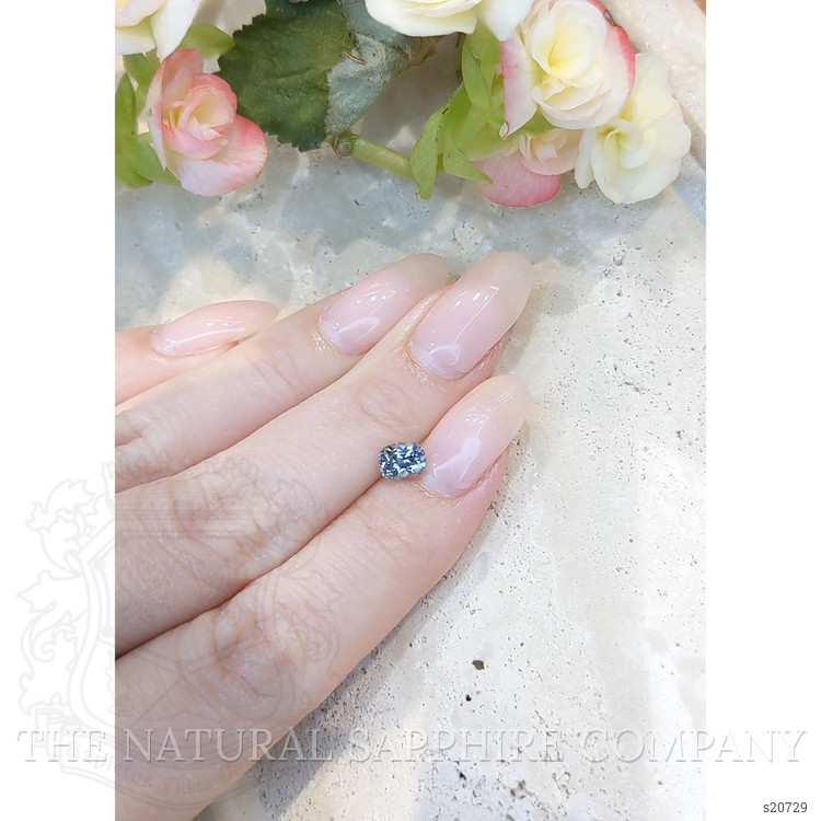 1.01 Ct. Greyish Blue Sapphire from Montana