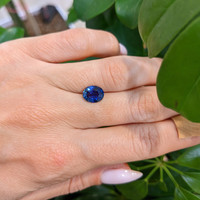 1.86 Ct. Blue Sapphire from Ceylon (Sri Lanka) Life Style