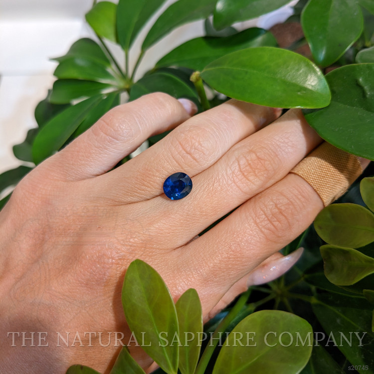 2.18 Ct. Blue Sapphire from Ceylon (Sri Lanka)