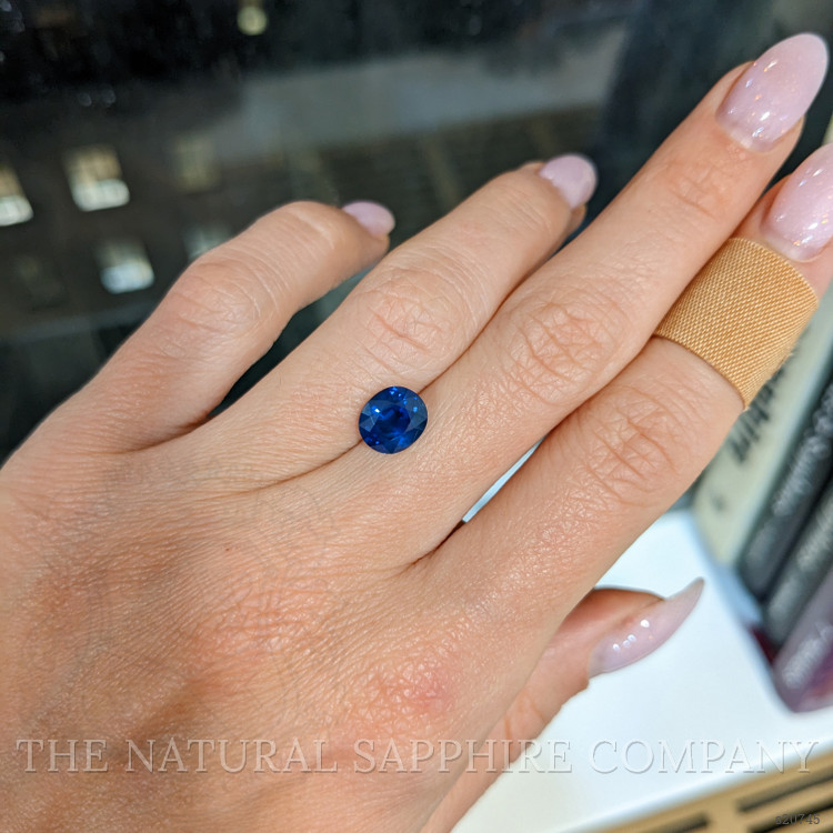 2.18 Ct. Blue Sapphire from Ceylon (Sri Lanka)