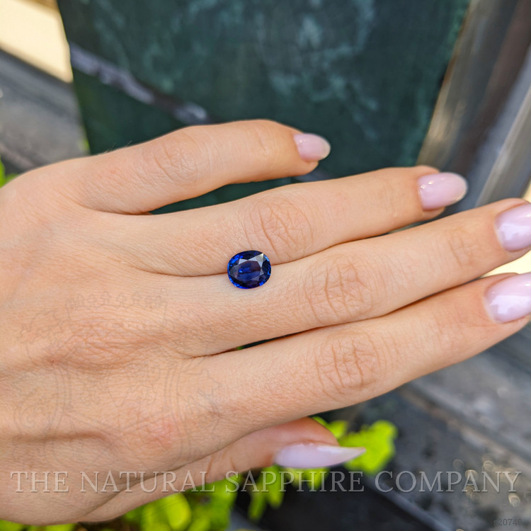 1.90 Ct. Blue Sapphire from Ceylon (Sri Lanka)