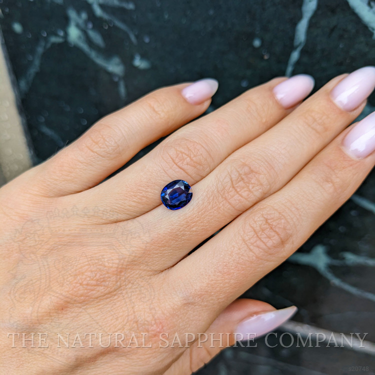 1.90 Ct. Blue Sapphire from Ceylon (Sri Lanka)