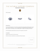 1.03 Ct. Sapphire from Montana Appraisal