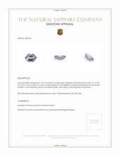 1.03 Ct. Grey Sapphire from Montana Appraisal