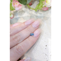 0.62 Ct. Greenish Blue Sapphire from Montana Life Style