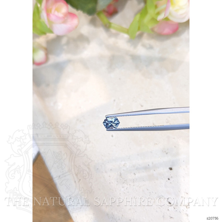 0.62 Ct. Greenish Blue Sapphire from Montana