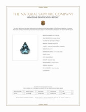 0.71 Ct. Greenish Blue Sapphire from Montana Scan Report