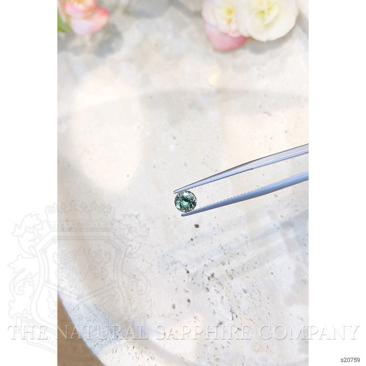 0.79 Ct. Bluish Green Sapphire from Montana