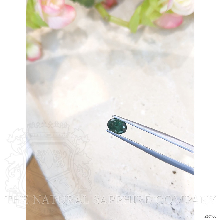 0.82 Ct. Green Sapphire from Montana