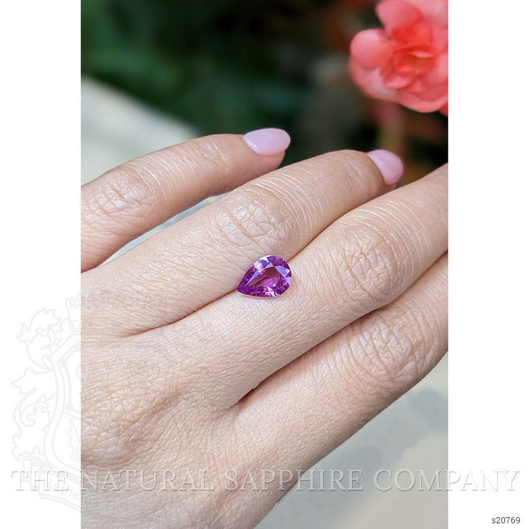 1.58 Ct. Purple Sapphire from Ceylon (Sri Lanka)