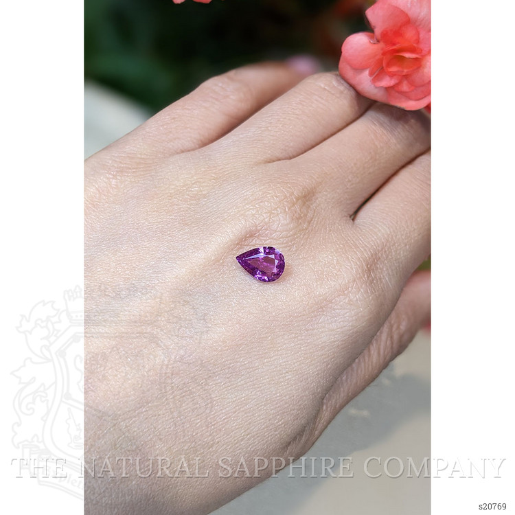 1.58 Ct. Purple Sapphire from Ceylon (Sri Lanka)