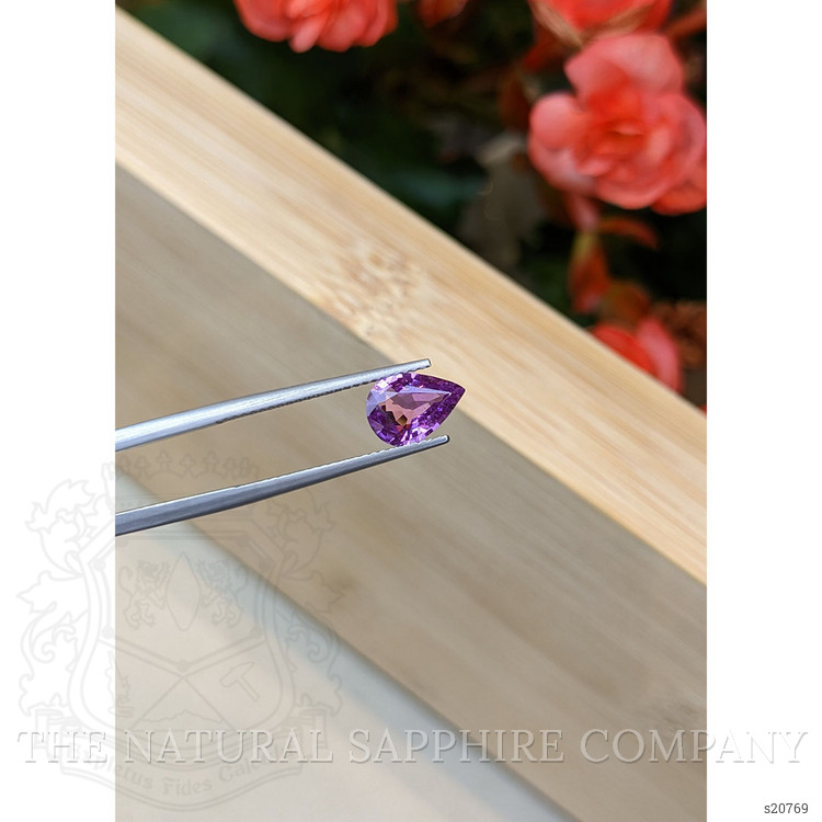 1.58 Ct. Purple Sapphire from Ceylon (Sri Lanka)