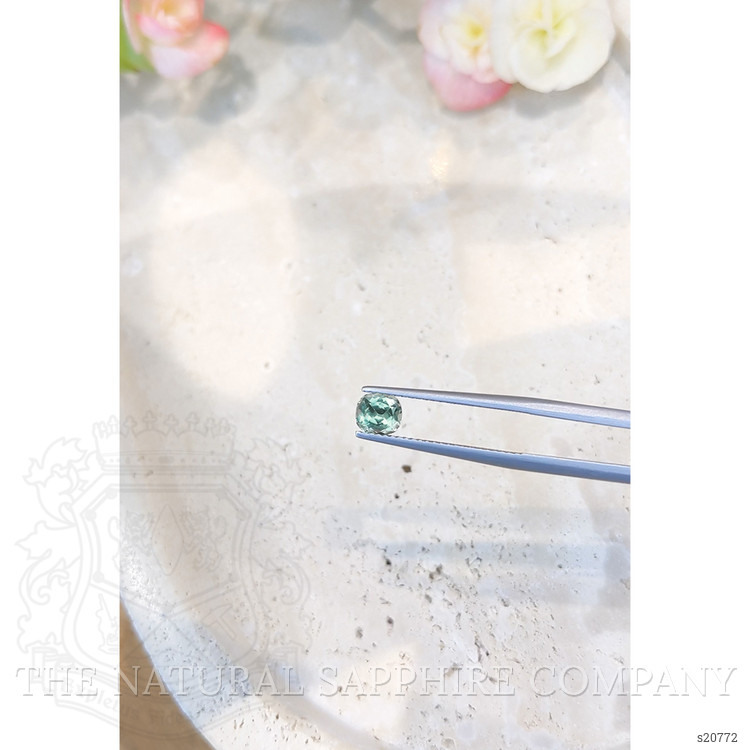 0.87 Ct. Bluish Green Sapphire from Montana