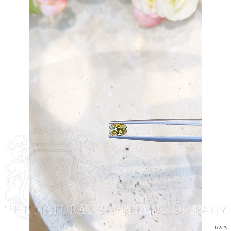 0.89 Ct. Orangish Yellow Sapphire from Montana