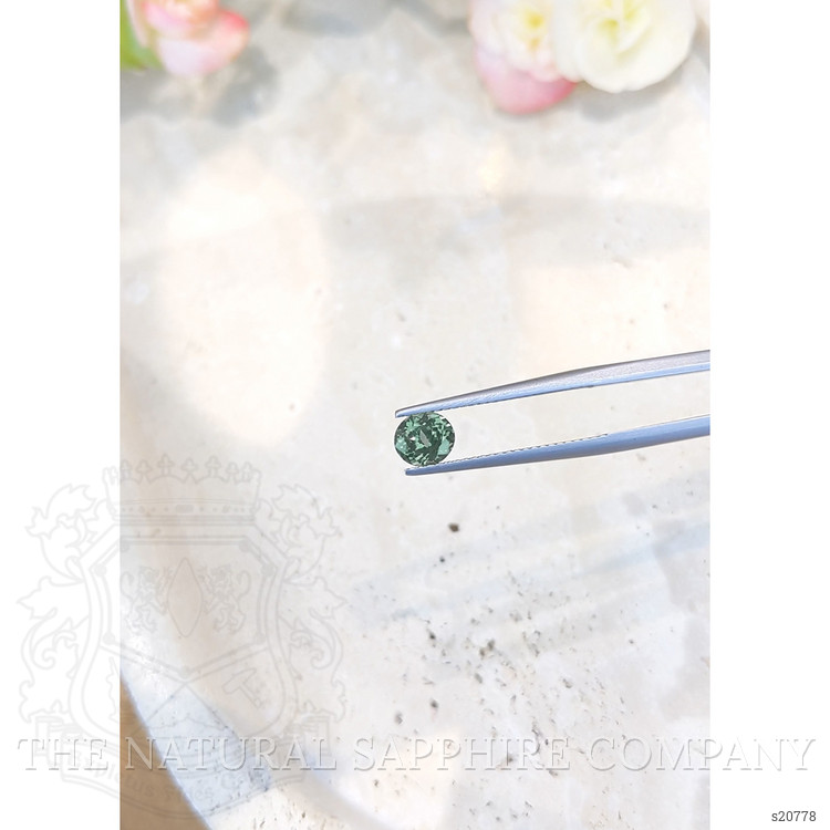0.90 Ct. Green Sapphire from Montana
