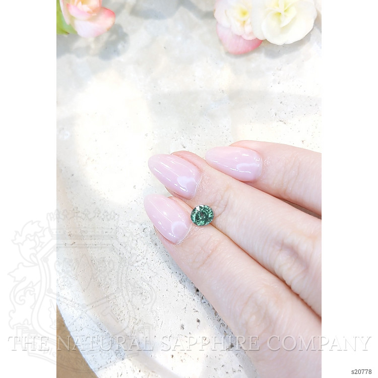 0.90 Ct. Green Sapphire from Montana