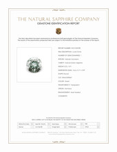 0.91 Ct. Green Sapphire from Montana Scan Report
