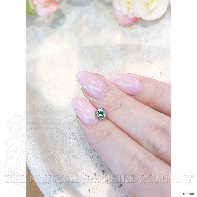 0.91 Ct. Green Sapphire from Montana
