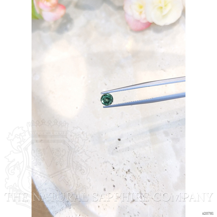 0.91 Ct. Green Sapphire from Montana
