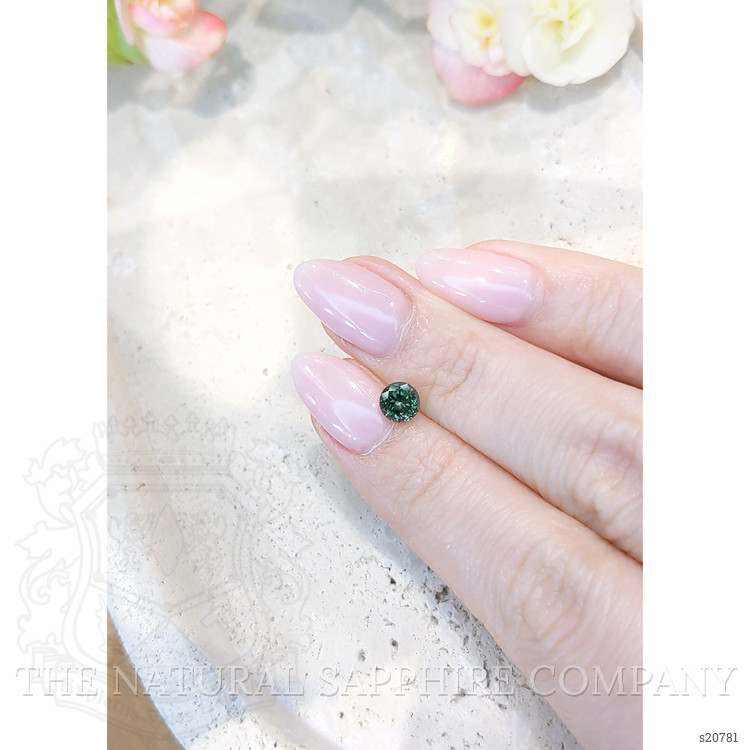 0.91 Ct. Green Sapphire from Montana
