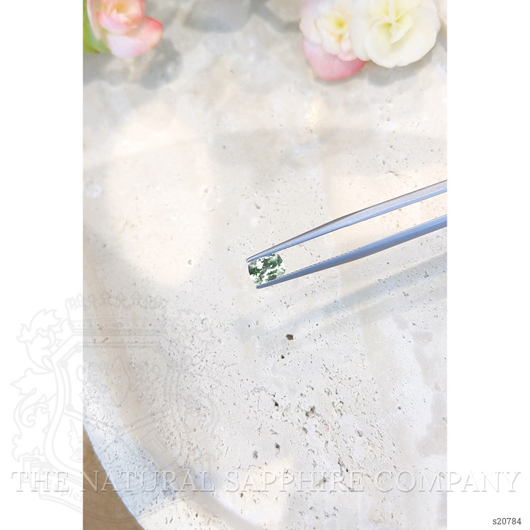 0.92 Ct. Green Sapphire from Montana